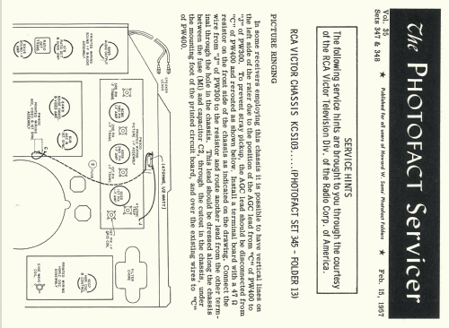 Ch= KCS103; RCA RCA Victor Co. (ID = 1760344) Television