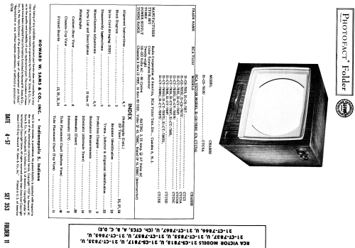 Color Television Receiver 21-CS-7817 Ch= CTC5; RCA RCA Victor Co. (ID = 1872441) Television