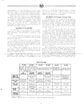 Direct/Low-Capacitance Probe WG-300B; RCA RCA Victor Co. (ID = 3118553) Equipment