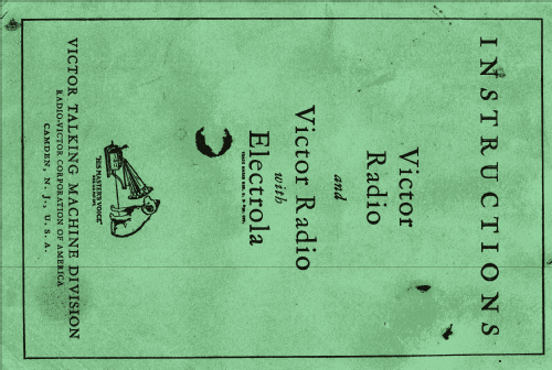 Electrola RE-75 Victor; RCA RCA Victor Co. (ID = 2620391) Radio