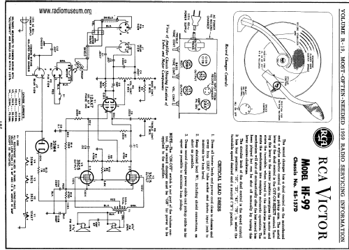 HF99 Ch= RS-157D; RCA RCA Victor Co. (ID = 60387) R-Player