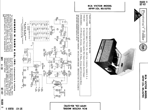 HF99 Ch= RS-157D; RCA RCA Victor Co. (ID = 641023) R-Player