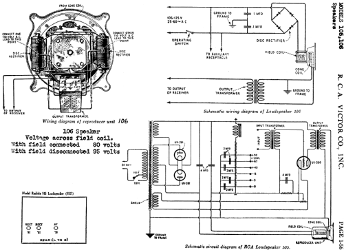 Loudspeaker 106 UZ-642; RCA RCA Victor Co. (ID = 1542494) Speaker-P