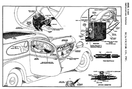 M105 ; RCA RCA Victor Co. (ID = 859887) Car Radio