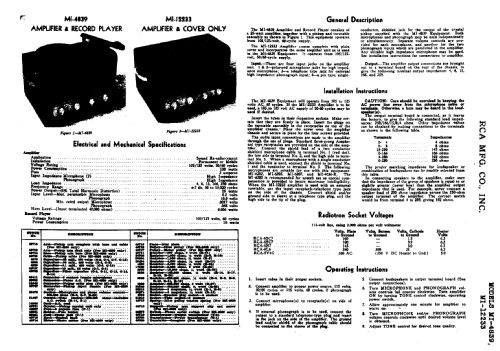 MI4839 ; RCA RCA Victor Co. (ID = 884237) Ampl/Mixer