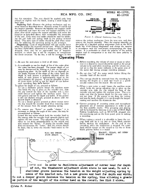 MI-12702 ; RCA RCA Victor Co. (ID = 2973742) R-Player