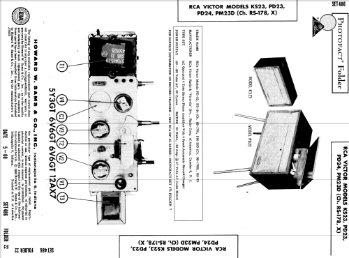 PD-23 Ch= RS-178; RCA RCA Victor Co. (ID = 563071) R-Player