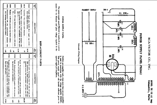 PK23A1 Power supply; RCA RCA Victor Co. (ID = 887561) Power-S