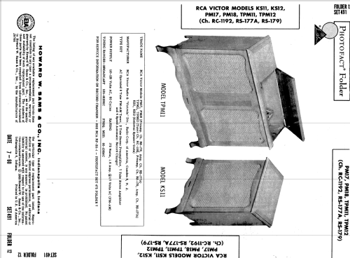 PM18 Ch= RS-179 Ch= RS-177A; RCA RCA Victor Co. (ID = 591783) R-Player