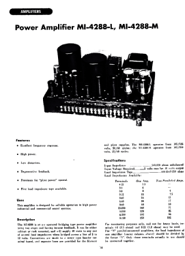 Power Amplifier MI-4288-L; RCA RCA Victor Co. (ID = 2789766) Ampl/Mixer