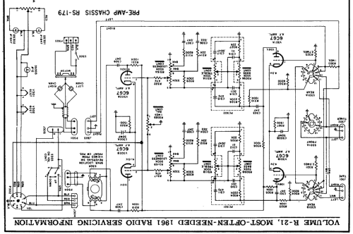 Pre-Amp. Chassis Ch= RS-179; RCA RCA Victor Co. (ID = 147409) Ampl/Mixer
