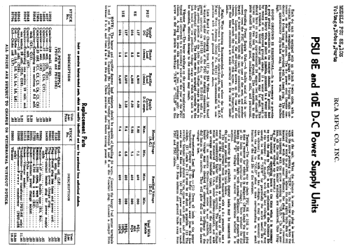 PSU 10E ; RCA RCA Victor Co. (ID = 890953) Power-S
