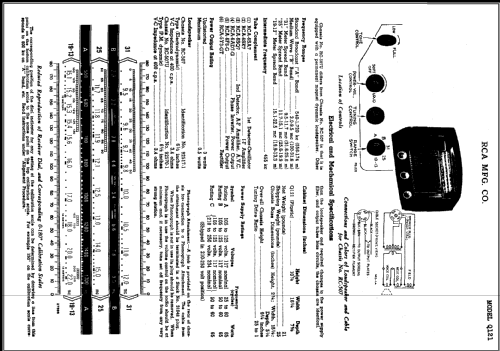 Q121 Ch= RC-507U; RCA RCA Victor Co. (ID = 438632) Radio