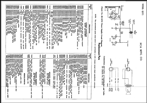 Q121 Ch= RC-507U; RCA RCA Victor Co. (ID = 438633) Radio