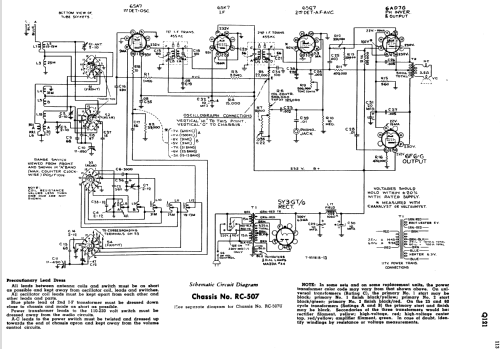 Q121 Ch= RC-507U; RCA RCA Victor Co. (ID = 1106754) Radio