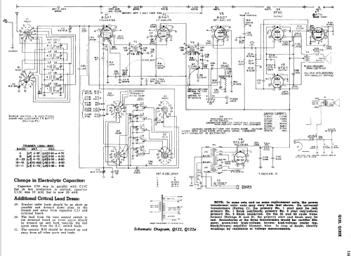 Q122XA Ch= RC601E; RCA RCA Victor Co. (ID = 1110943) Radio