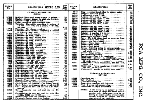 Q23 Ch= RC-592; RCA RCA Victor Co. (ID = 898684) Radio