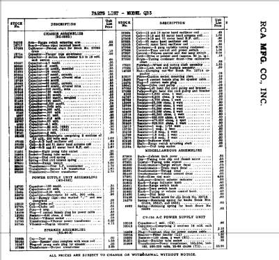 QB3 Ch= RC-539-D; RCA RCA Victor Co. (ID = 902217) Radio