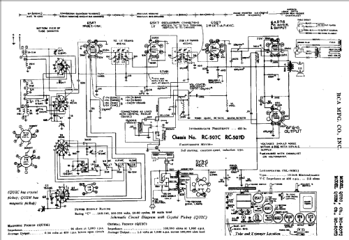 QU2C Ch= RC-507C; RCA RCA Victor Co. (ID = 902744) Radio