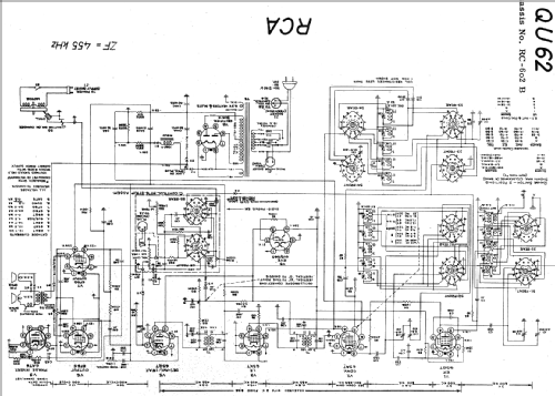 QU62 Ch= RC-602B; RCA RCA Victor Co. (ID = 19973) Radio