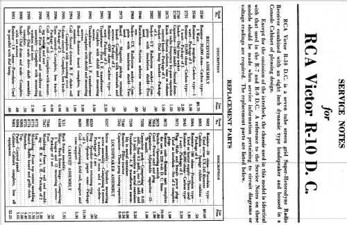 R10-DC ; RCA RCA Victor Co. (ID = 972248) Radio