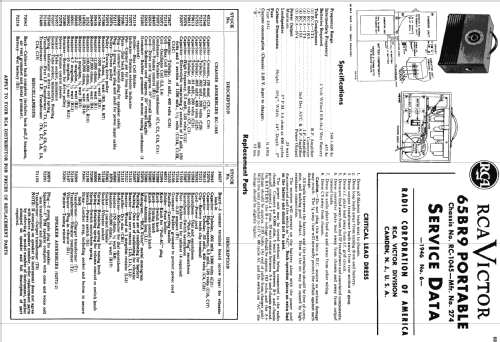 R65BR9 Ch= RC-1045; RCA RCA Victor Co. (ID = 1115678) Radio