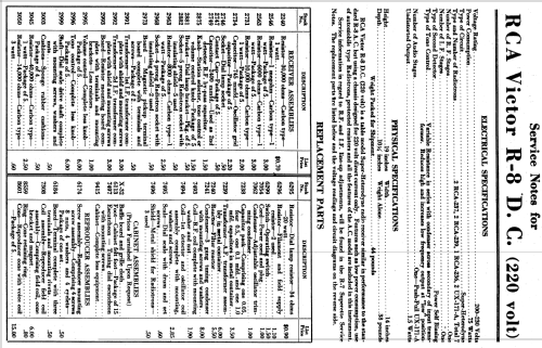R-8DC ; RCA RCA Victor Co. (ID = 975115) Radio