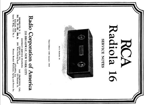 Radiola 16 AR-924; RCA RCA Victor Co. (ID = 1028641) Radio