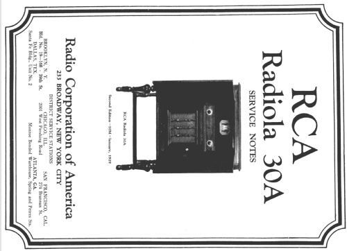 Radiola 30-A AR-926, AR-906; RCA RCA Victor Co. (ID = 1031907) Radio