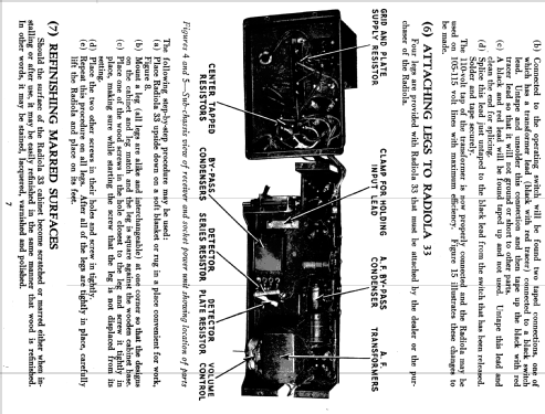 Radiola 33 AC; RCA RCA Victor Co. (ID = 993400) Radio