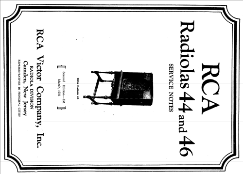 Radiola 46 AR-596; RCA RCA Victor Co. (ID = 994075) Radio