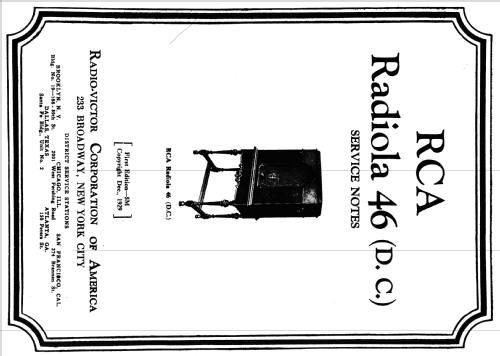 Radiola 46DC; RCA RCA Victor Co. (ID = 994318) Radio