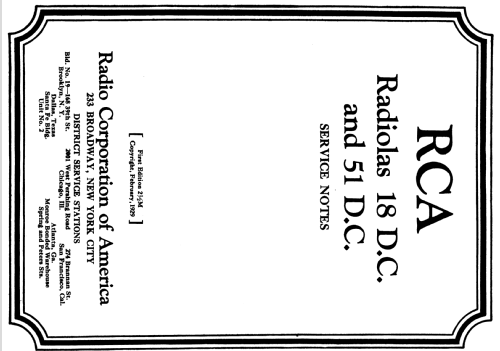 Radiola 51; RCA RCA Victor Co. (ID = 1031831) Radio