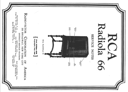 Radiola 66; RCA RCA Victor Co. (ID = 995438) Radio