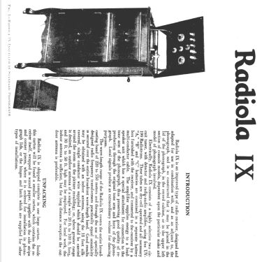 Radiola IX; RCA RCA Victor Co. (ID = 1028164) Radio