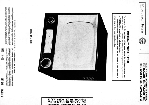 RCA Victor 17-S-450R KCS93; RCA RCA Victor Co. (ID = 2653242) Television