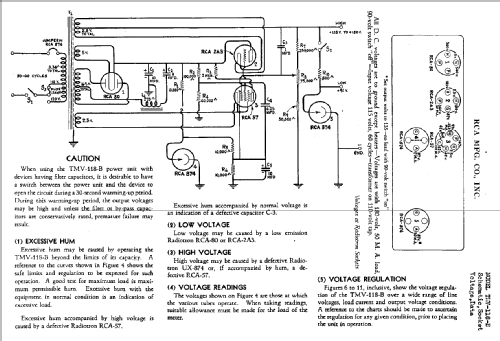 Regulated Power Unit TMV-118-B; RCA RCA Victor Co. (ID = 920439) Power-S