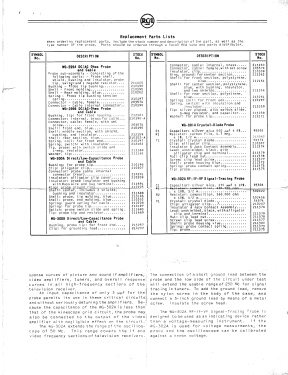 RF/IF/VF Signal Tracing Probe WG-302-A; RCA RCA Victor Co. (ID = 3118558) Equipment