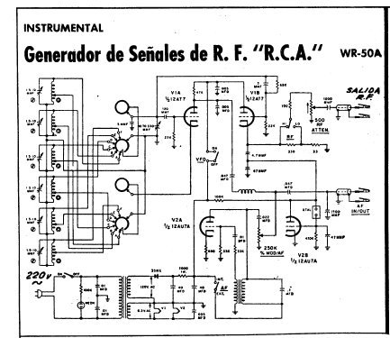 RF Signal Generator WR-50-A ; RCA RCA Victor Co. (ID = 2099816) Equipment