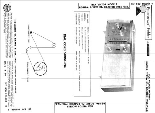 RGS19A RC-1210E; RCA RCA Victor Co. (ID = 797960) Radio