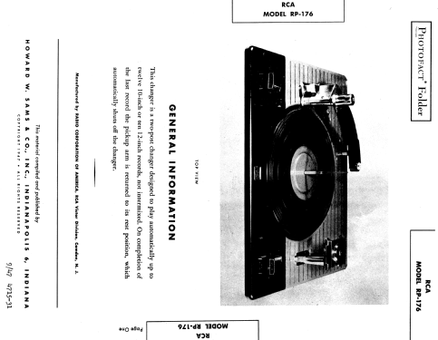 RP176 ; RCA RCA Victor Co. (ID = 893806) R-Player