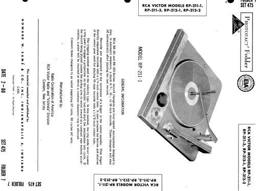 RP-211-3 ; RCA RCA Victor Co. (ID = 546783) R-Player