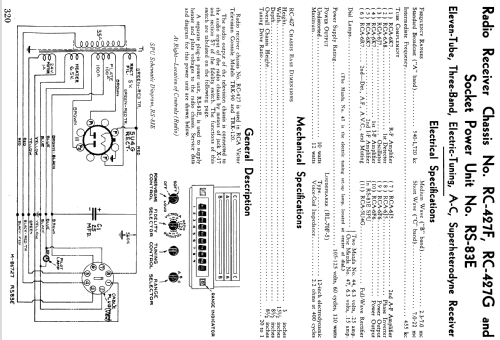 RS83E Power supply; RCA RCA Victor Co. (ID = 986650) Power-S