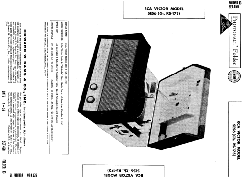 SES6 Ch= RS-175; RCA RCA Victor Co. (ID = 647732) R-Player