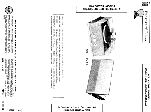 SES-3K Ch= RS-184A; RCA RCA Victor Co. (ID = 508948) R-Player