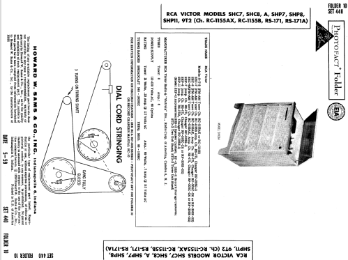 SHC-8A Ch= RC-1155AX + RS-171; RCA RCA Victor Co. (ID = 639340) Radio