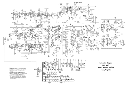 Stereo Multiplex FM/AM Tuner/Amplifier MX-7; RCA RCA Victor Co. (ID = 3008302) Radio