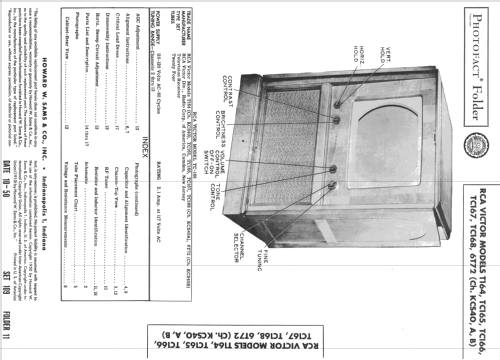 TC166 Ch= KCS40A; RCA RCA Victor Co. (ID = 732711) Television