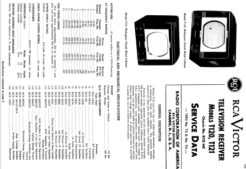 TC-125 Ch= KCS34C; RCA RCA Victor Co. (ID = 1386904) Televisore