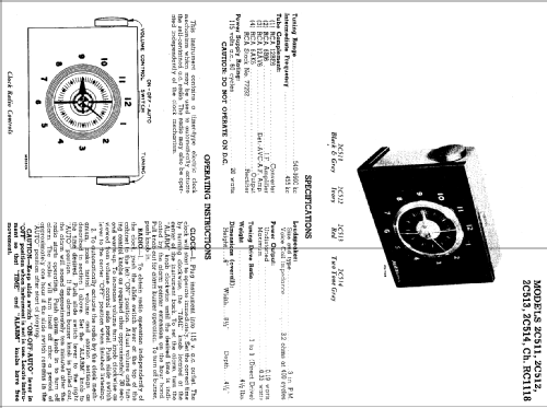 Telechron 2C511; RCA RCA Victor Co. (ID = 923404) Radio